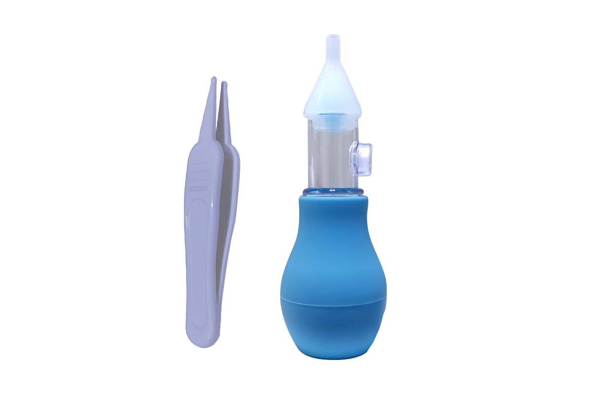 BLACK AND BROWN NASAL ASPIRATOR WITH TONGUE BLUE - Milano Pharmacy