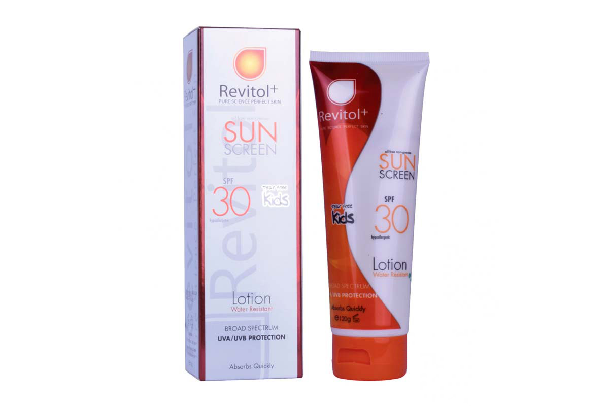 REVITOL KIDS SUN SCREEN SPF30 LOTION 120 GM - Milano Pharmacy