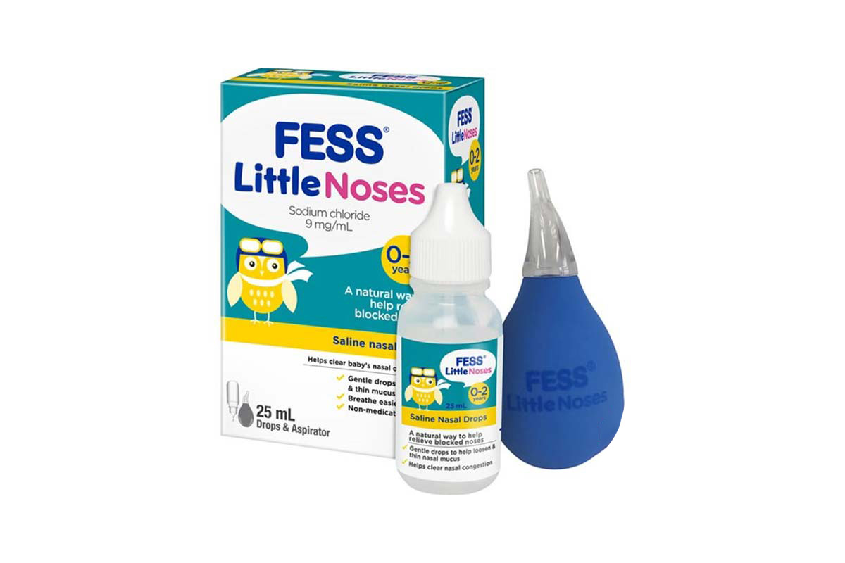 FESS LITTLE NOSES 0 TO 2 YEARS SALINE NASAL DROPS 25 ML - Milano Pharmacy