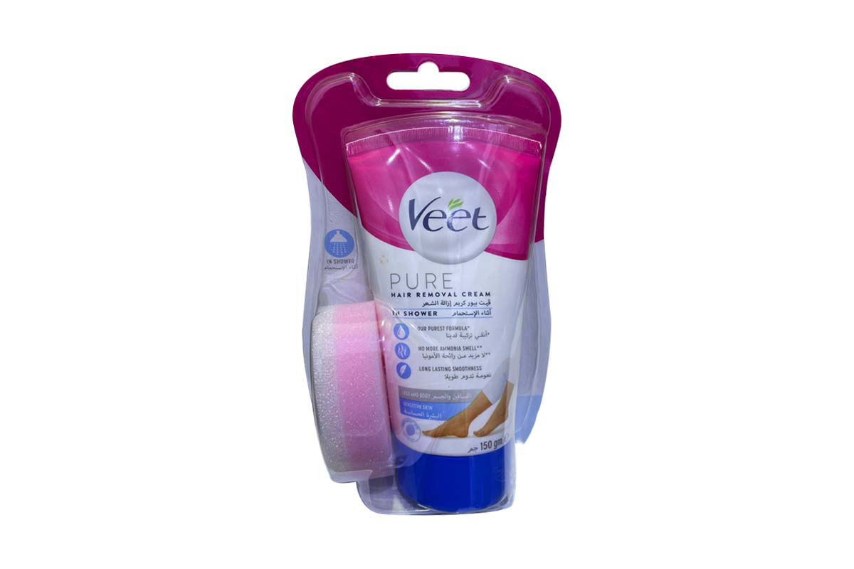 VEET PURE HAIR REMOVAL CREAM IN SHOWER 150 ML - Milano Pharmacy