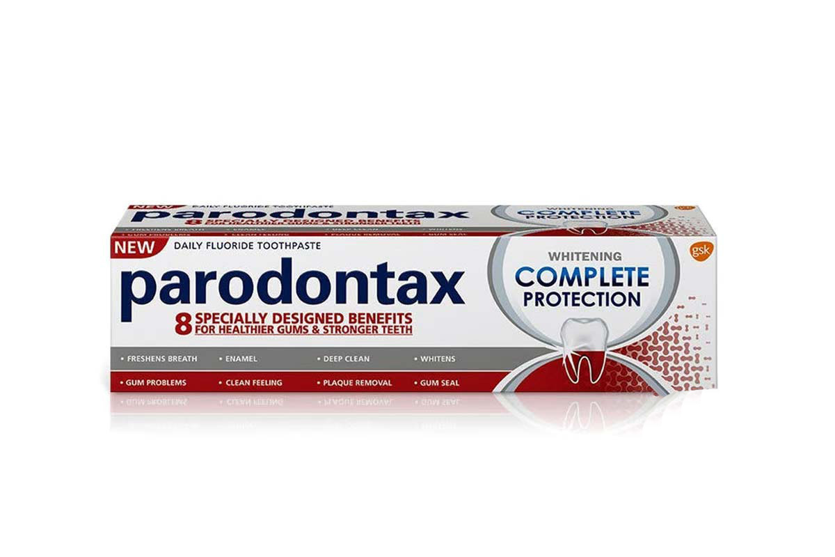 PARODONTAX TOOTHPASTE WHITENING COMPLETE PROTECTION 75ML - Milano Pharmacy