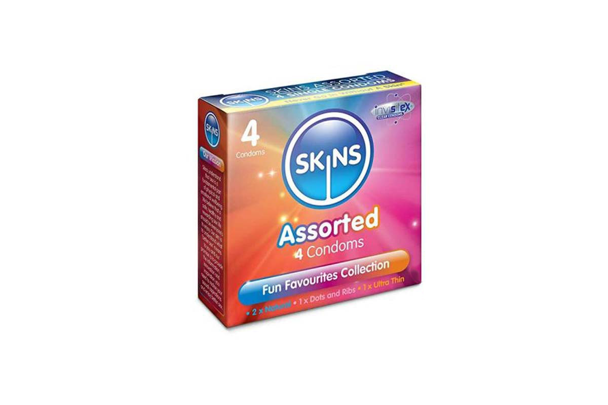 SKINS ASSORTED PREMIUM 4 CONDOMS - Milano Pharmacy