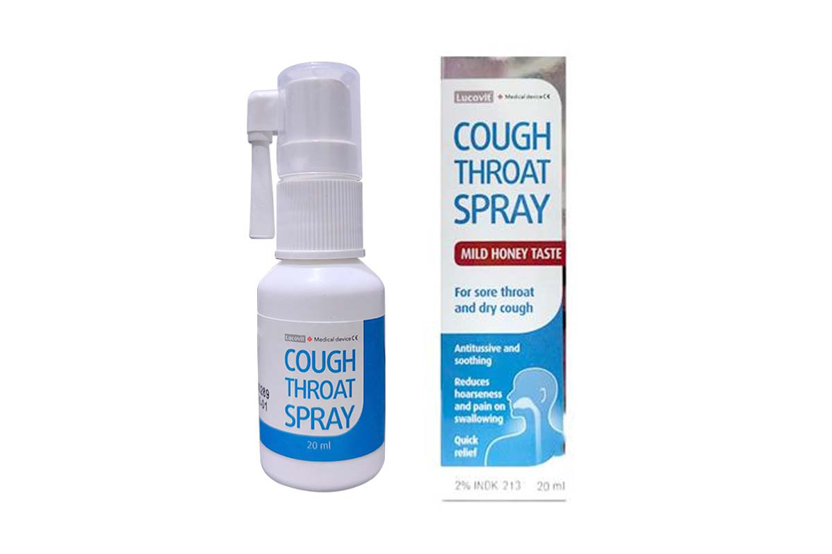 LUCOVIT COUGH THROAT SPRAY 20 ML - Milano Pharmacy