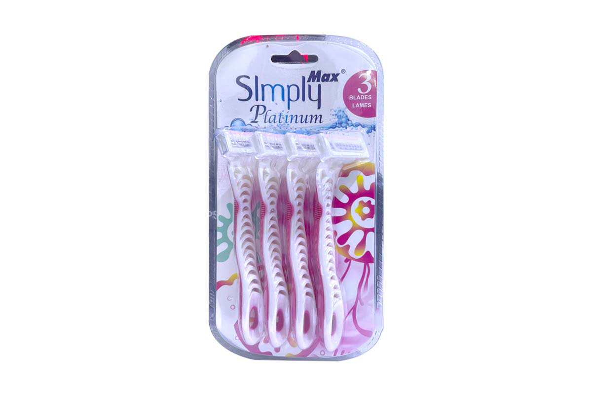 MAX SIMPLY PLATINUM 3 BLADES LAMES 4 IN 1 - Milano Pharmacy