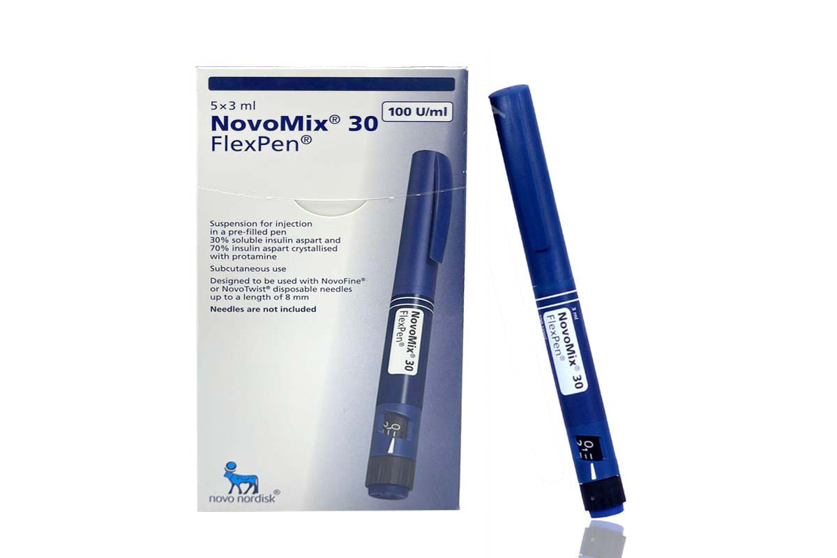 NOVOMIX 30 FLEXPEN 100 IU ML  5 PEN - Milano Pharmacy