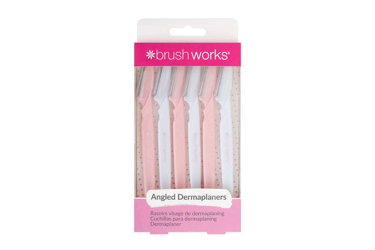 BRUSH WORKS ANGLED DERMA PLANERS PACK OF 6 PCS - Milano Pharmacy
