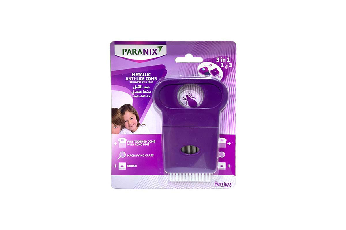 PARANIX METALLIC ANTI LICE COMB 3X1 - Milano Pharmacy