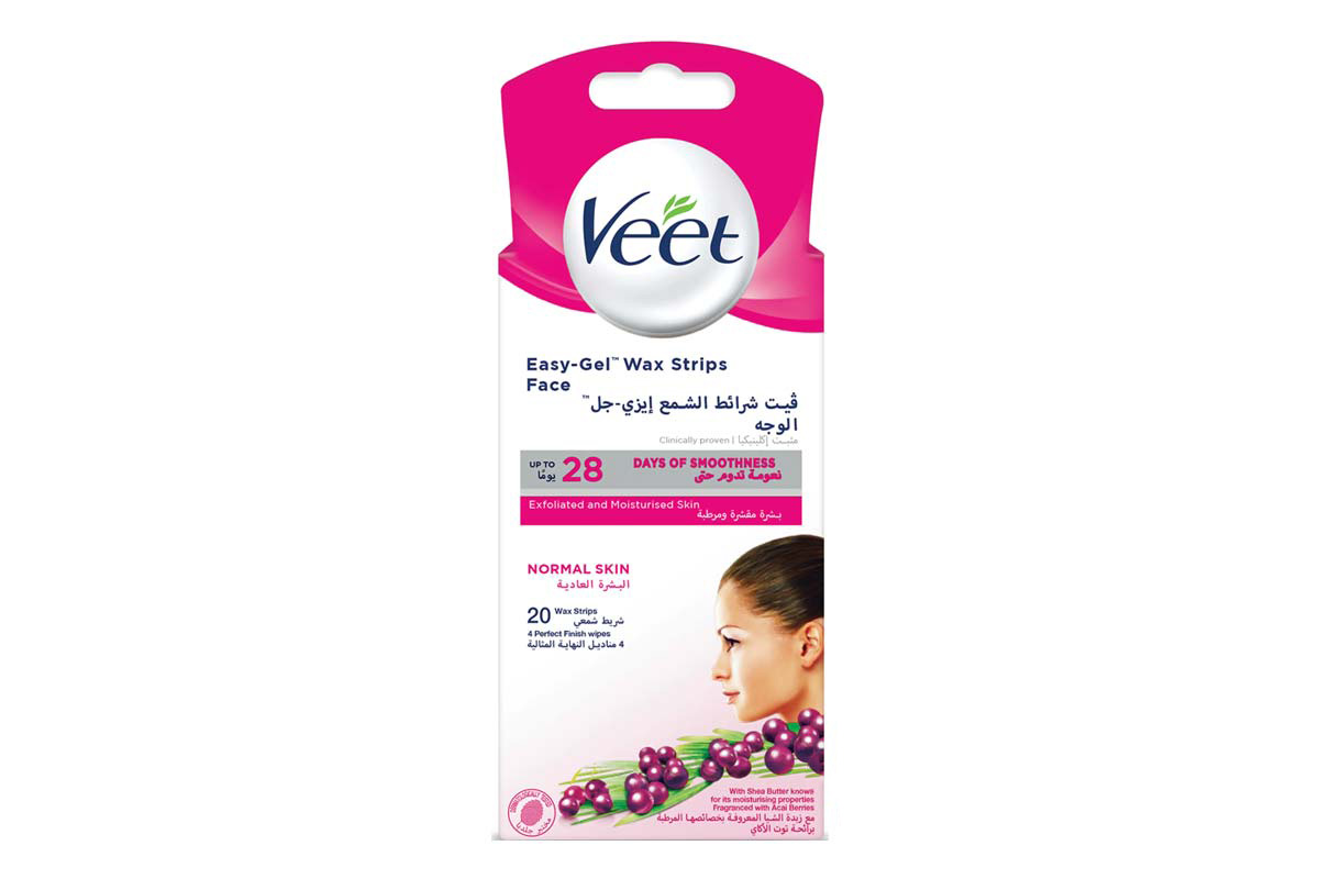 VEET EASY GEL FACE NORMAL SKIN 20 WAX STRIPS - Milano Pharmacy