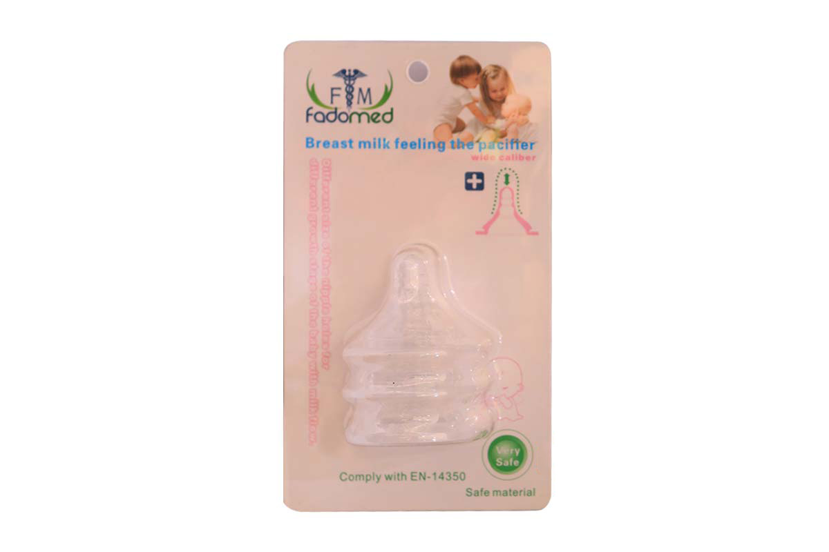 FADOMED BREAST MILK FEELING THE PACIFIER WIDE PLUS  3 PCS - Milano Pharmacy