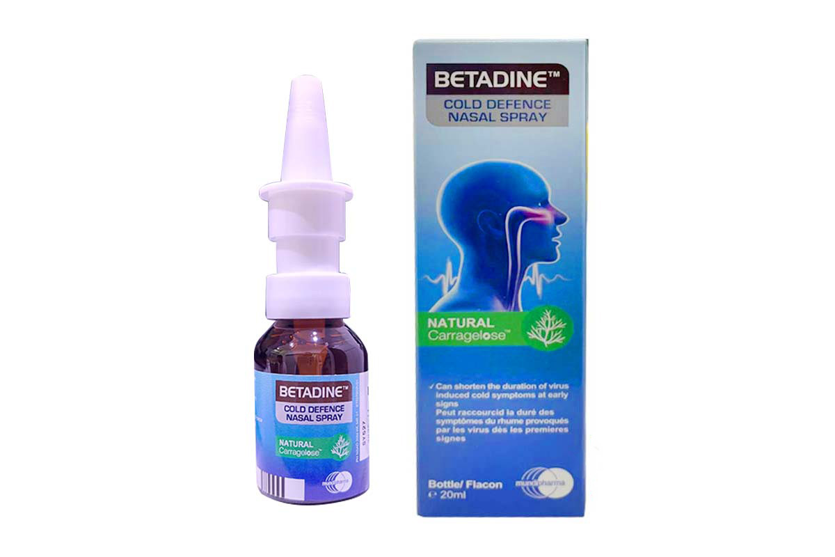 BETADINE COLD DEFENCE NASAL SPRAY ADULT 20 ML - Milano Pharmacy