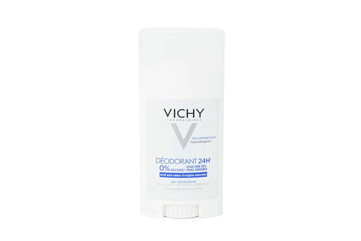 VICHY DEODORANT 24 HOURS STICK DRY TOUCH 0% ALCOHOL 40ML - Milano Pharmacy