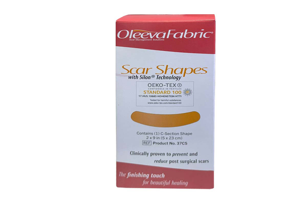 OLEEVA FABRIC SCAR SHAPES 2X9 IN 5X23CM 1PCS - Milano Pharmacy