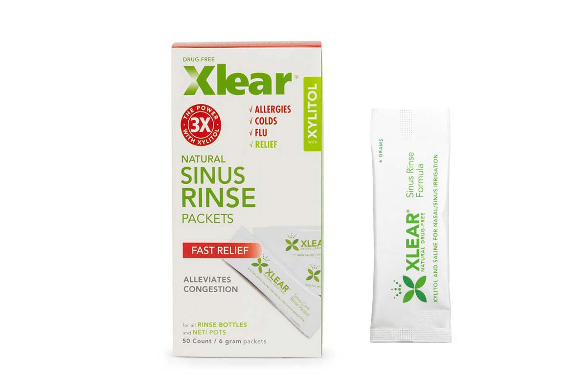 XYLITOL XLEAR SINUS  RINSE PACKETS 50 COUNT 6GM - Milano Pharmacy