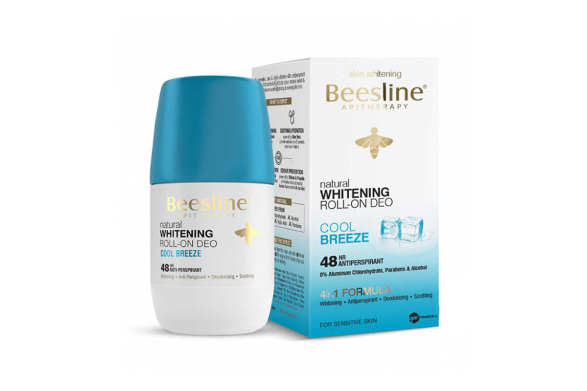 BEESLINE NATURAL WHITENING ROLL DEO COOL BREEZE 48HR 50 ML - Milano Pharmacy