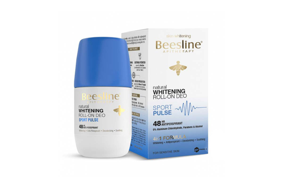 BEESLINE NATURAL WHITENING ROLL ON DEO SPORT PULSE 48HR 50 ML - Milano Pharmacy