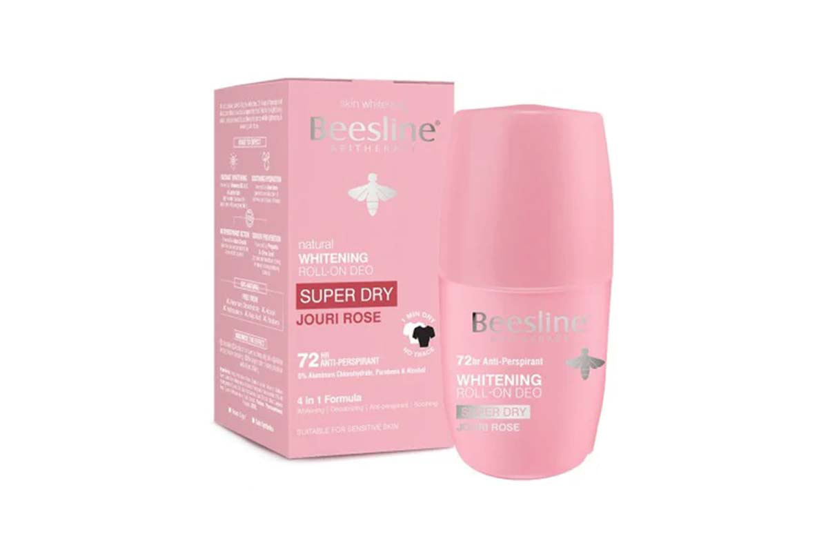 BEESLINE NATURAL WHITENING ROLL ON DEO SUPER DRY JOURI ROSE 72HR 50 ML - Milano Pharmacy