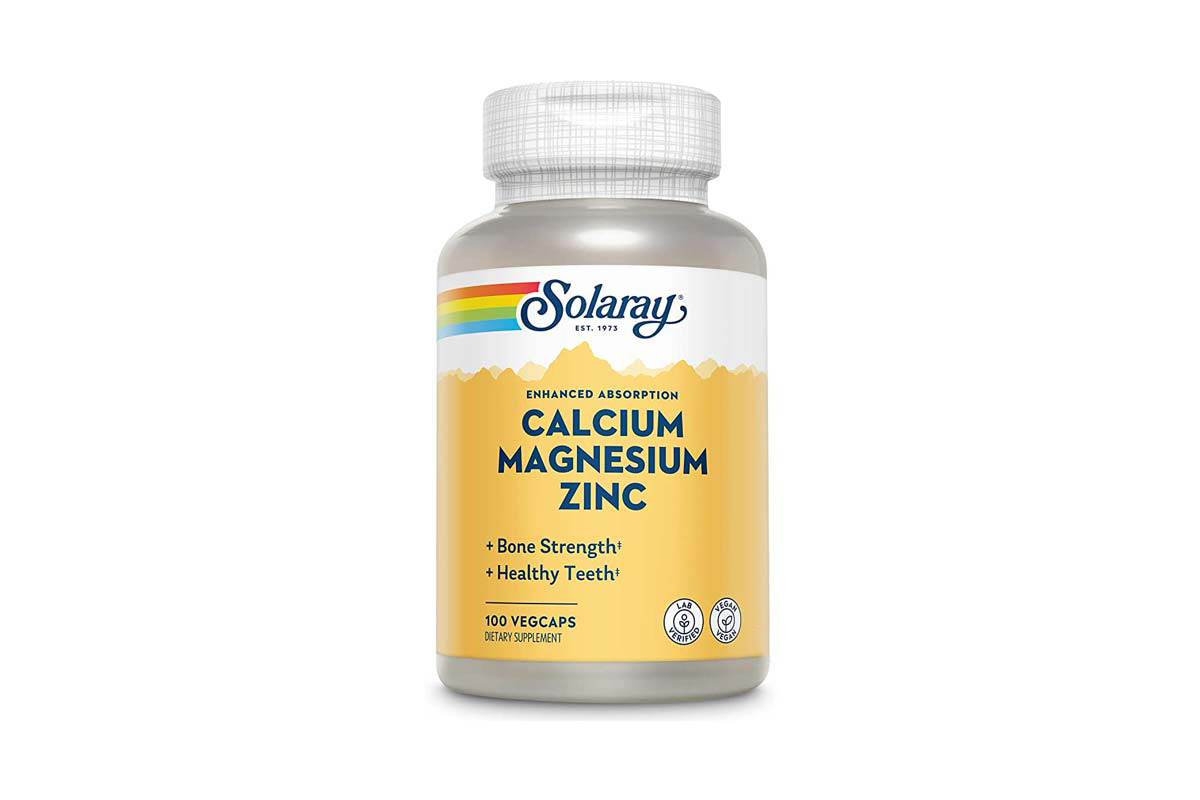 SOLARAY CALCIUM MAGNESIUM AND ZINC 100 CAP - Milano Pharmacy