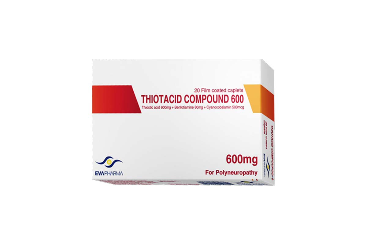 THIOTACID COMPOUND 600MG 20 COATED CAPLETS - Milano Pharmacy