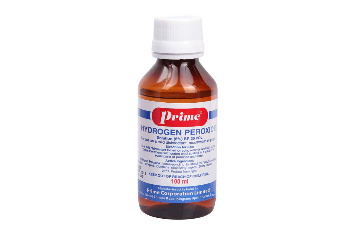 PRIME HYDROGEN PEROXIDE 6% SOLUTION BP 100 ML - Milano Pharmacy