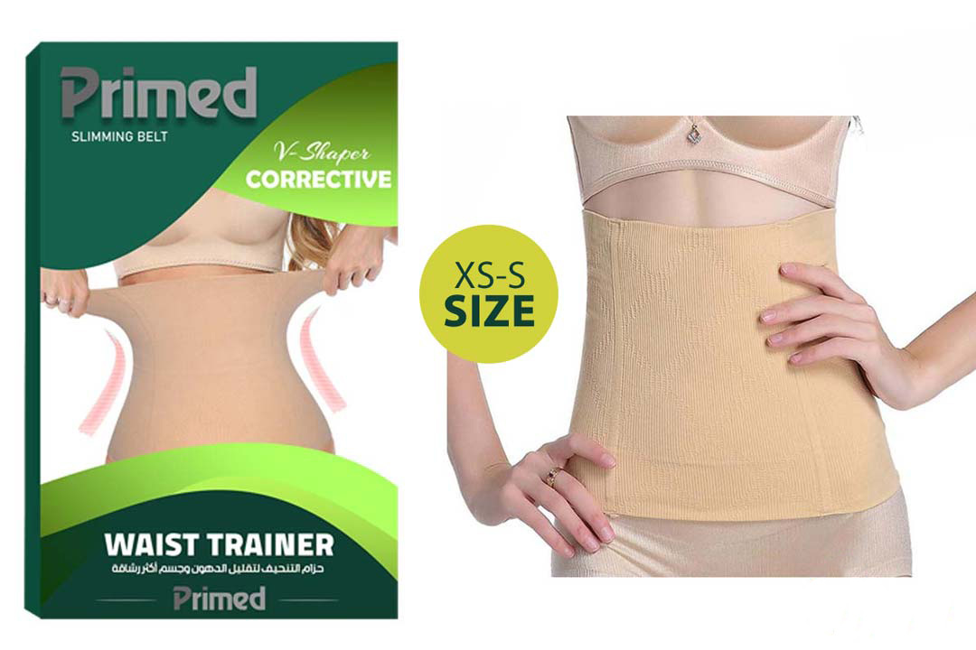 PRIMED V SHAPER SLIMMING BELT SIZE S AND XS COLOR BEIGE - Milano Pharmacy