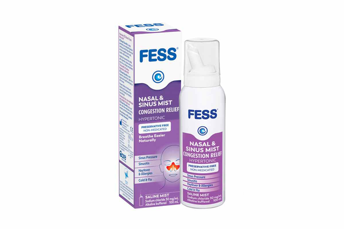 FESS NASAL AND SINUS MIST CONGESTION RELIEF HYPERTONIC SPRAY 100 ML - Milano Pharmacy