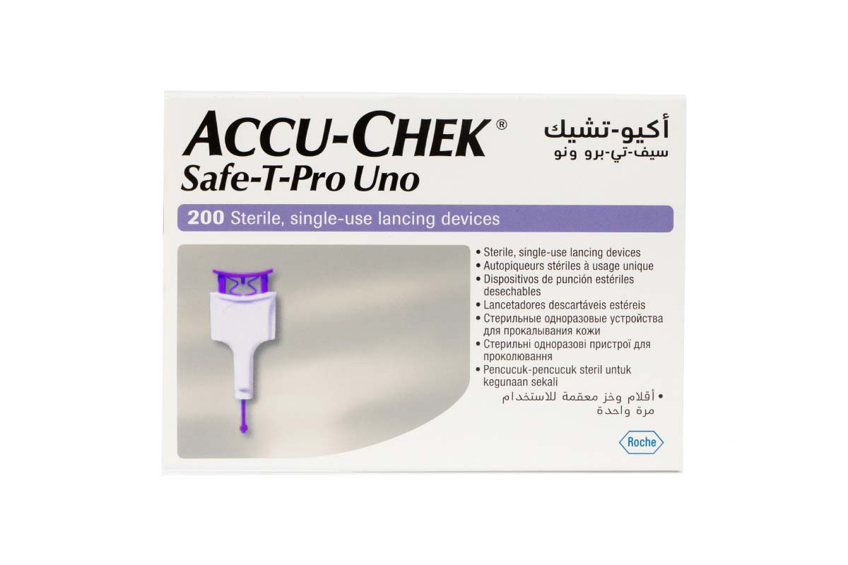 ACCU CHEK SAFE T PRO PLUS 200 LANCETS - Milano Pharmacy