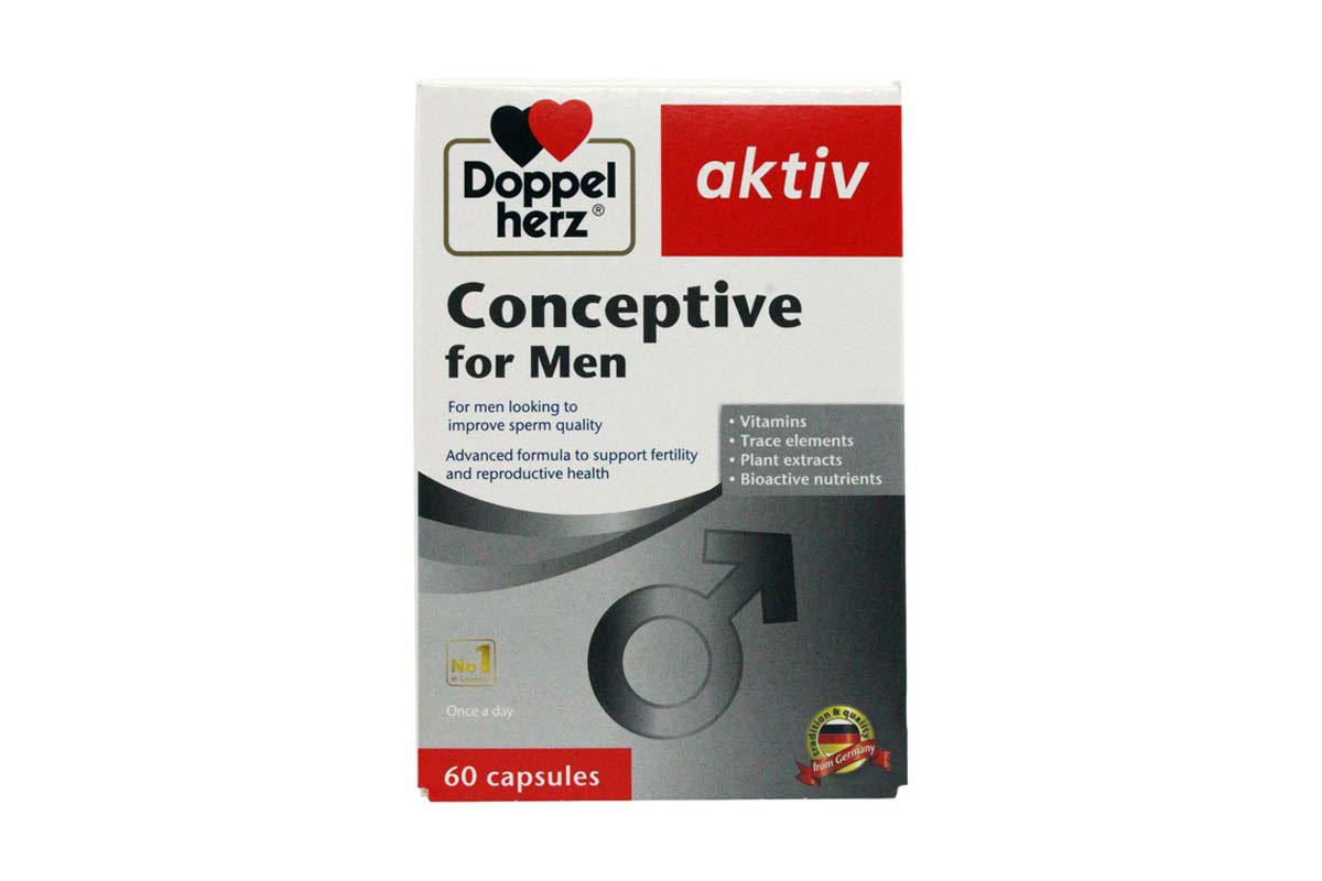 DOPPEL HERZ AKTIV CONCEPTIVE FOR MEN 60 CAPSULES - Milano Pharmacy