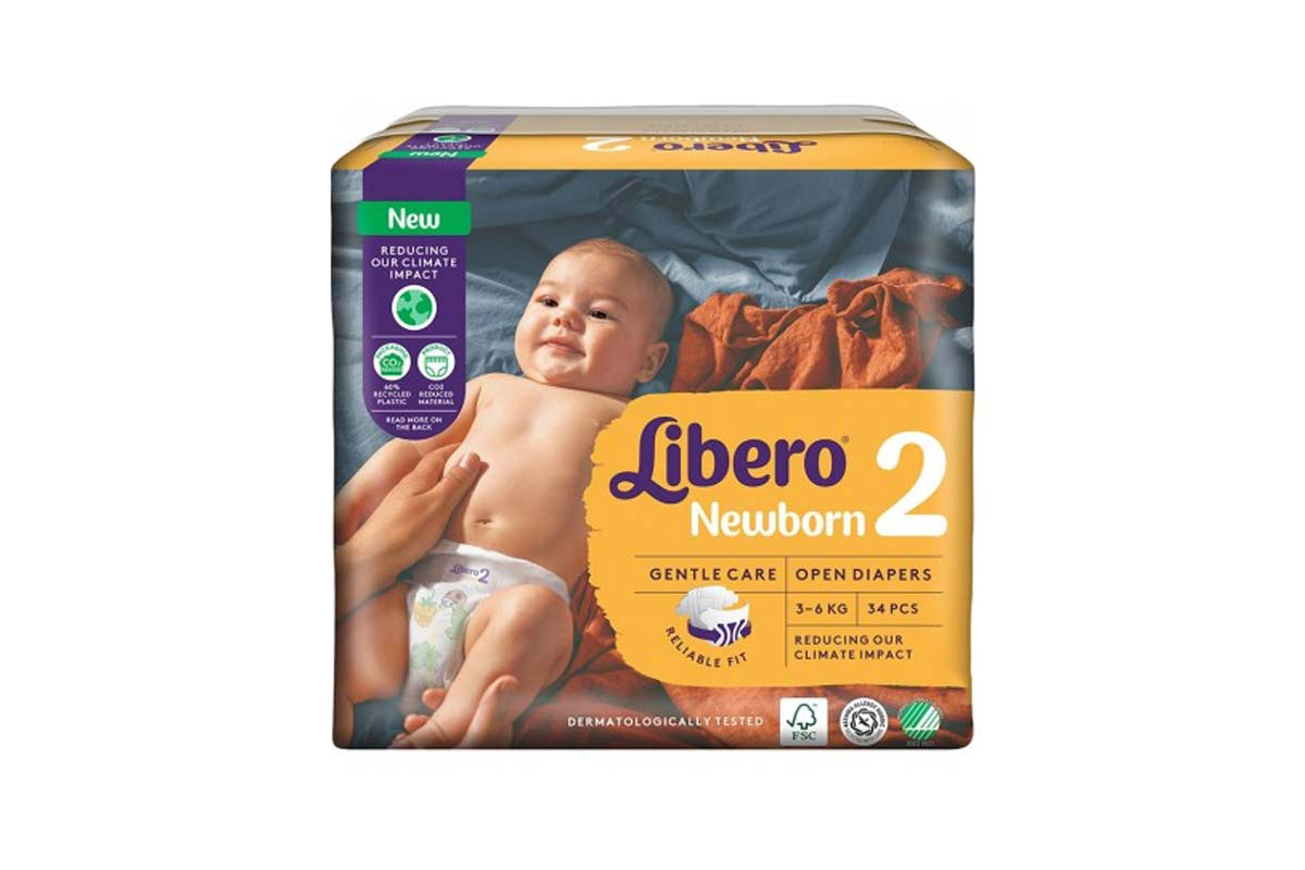 LIBERO NEWBORN NO 2 FROM 3 TO 6 KG 34 DIAPERS - Milano Pharmacy