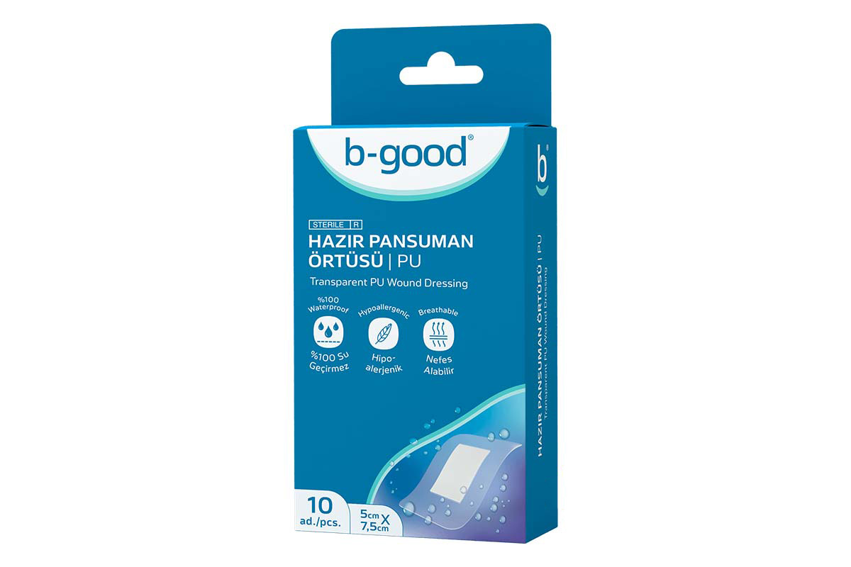 B GOOD TRANSPARENT PU WOUND DRESSING 5CMX7.5CM 10PCS - Milano Pharmacy