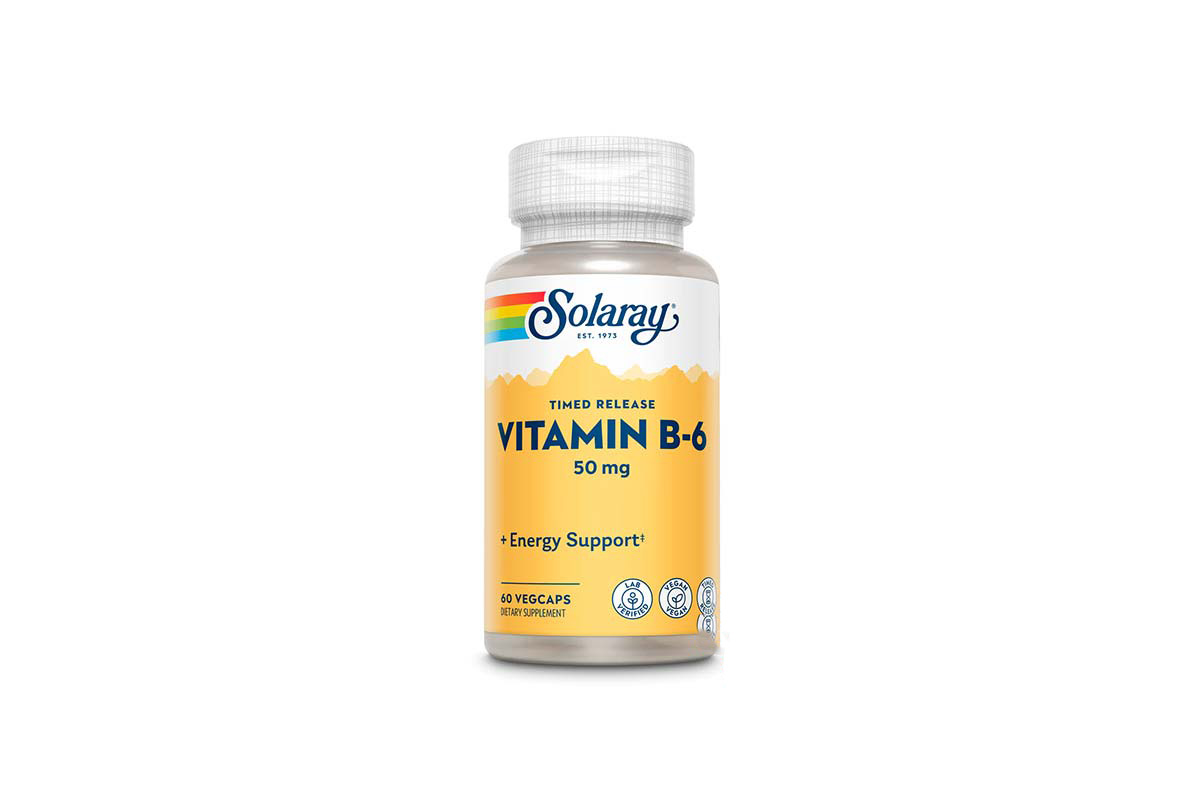 SOLARAY VITAMIN B 6 50MG 60 VEGCAPS - Milano Pharmacy