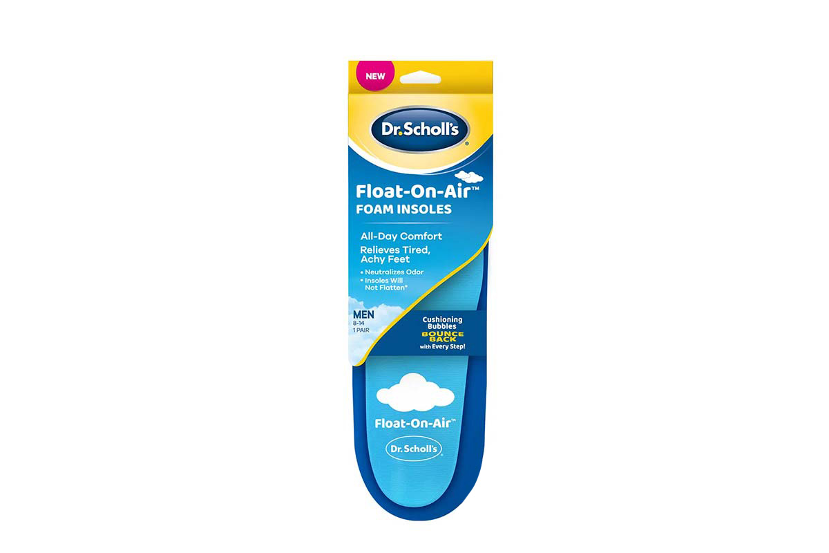 DR SCHOLLS FLOAT ON AIR FOAM INSOLES FOR MEN 8-14 1 PAIR - Milano Pharmacy