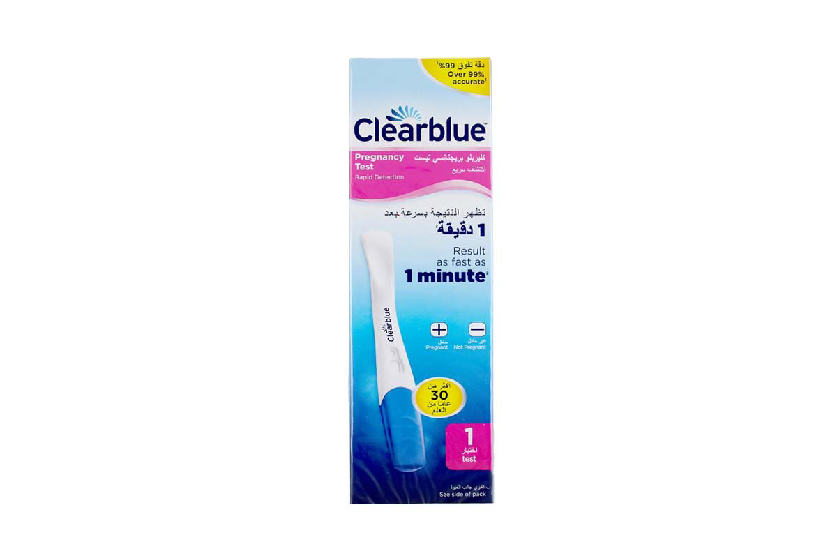 CLEARBLUE PREGNANCY TEST 1 PCS - Milano Pharmacy