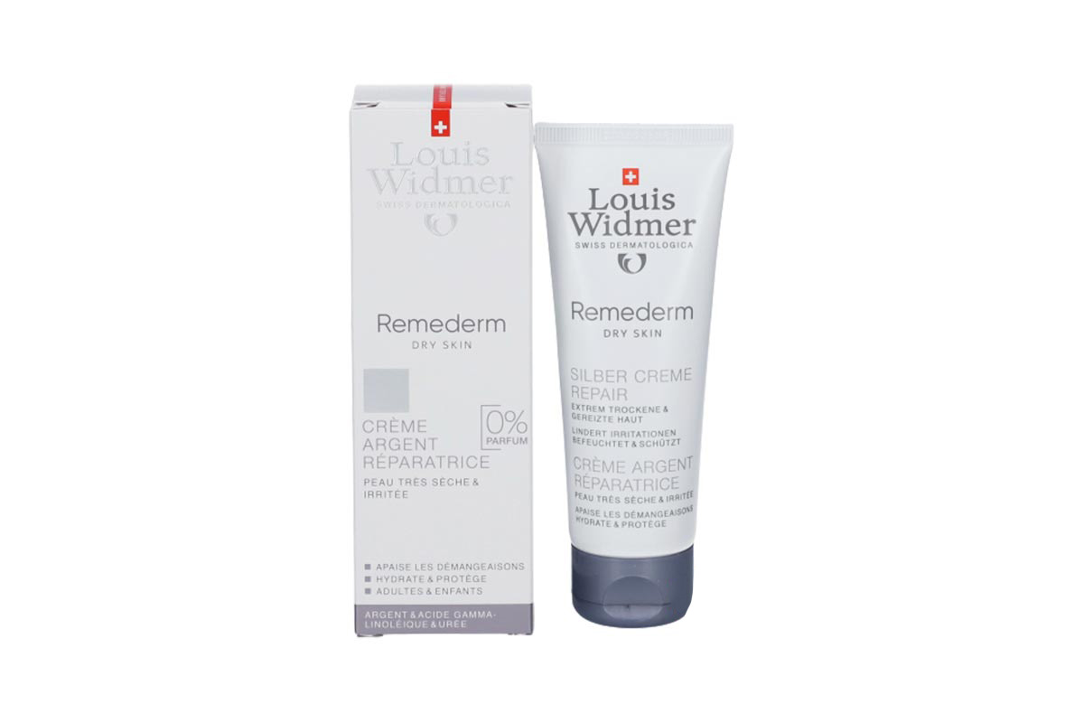 LOUIS WIDMER REMEDERM DRY SKIN CREAM ARGENT 0% PARFUM 75 ML - Milano Pharmacy