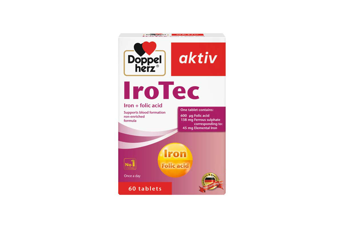 DOPPEL HERZ AKTIV IROTEC 60 TABLETS - Milano Pharmacy