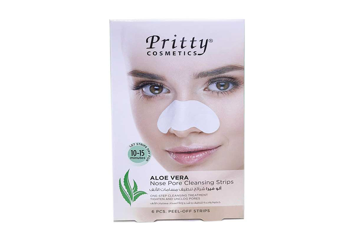 PRITTY ALOE VERA NOSE PORE CLEANSING STRIPS 6 PCS - Milano Pharmacy