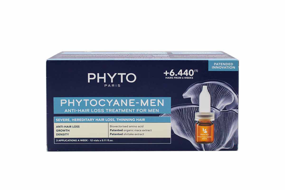 PHYTO ANTI HAIR LOSS TREATMENT FOR MEN 12X3.5ML - Milano Pharmacy