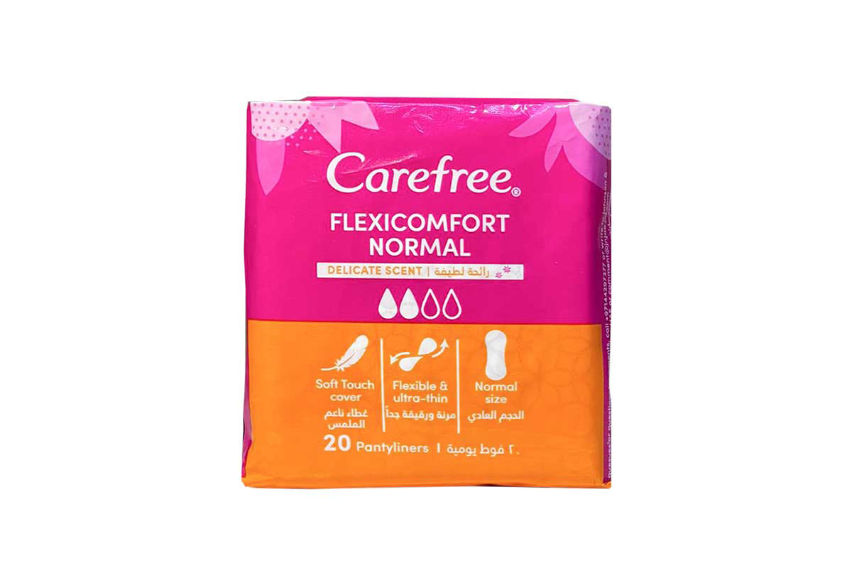 CAREFREE FLEXICOMFORT NORMAL 20 PANTYLINERS - Milano Pharmacy