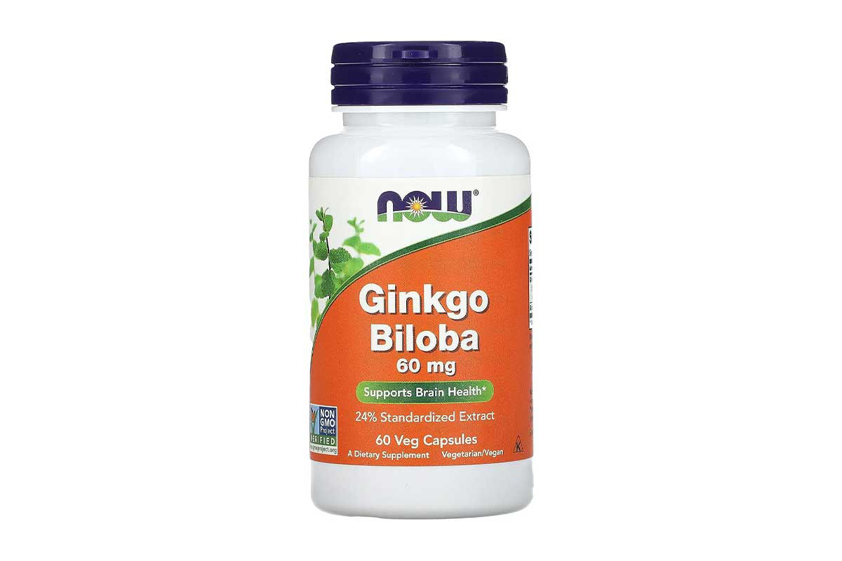 NOW GINKGO BILOBA 60MG 60 VEG CAPSULES - Milano Pharmacy