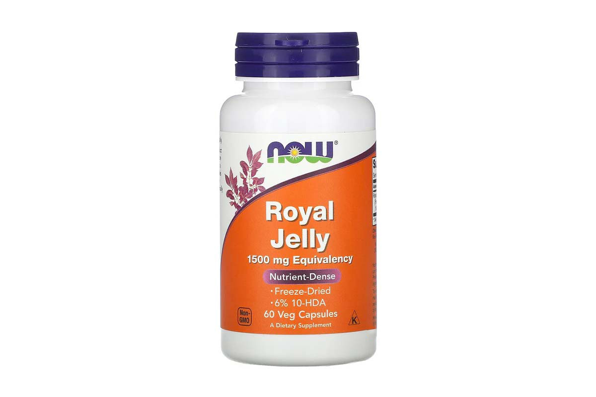 NOW ROYAL JELLY 1500MG 60 VEG CAPSULES - Milano Pharmacy