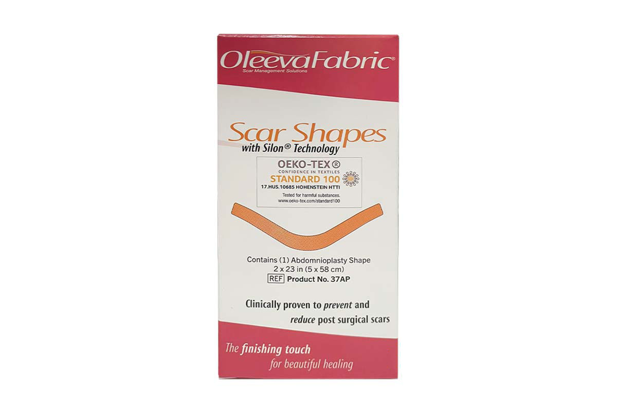 OLEEVA FABRIC SCAR SHAPES 2X23 IN 5X58 CM 1PCS - Milano Pharmacy