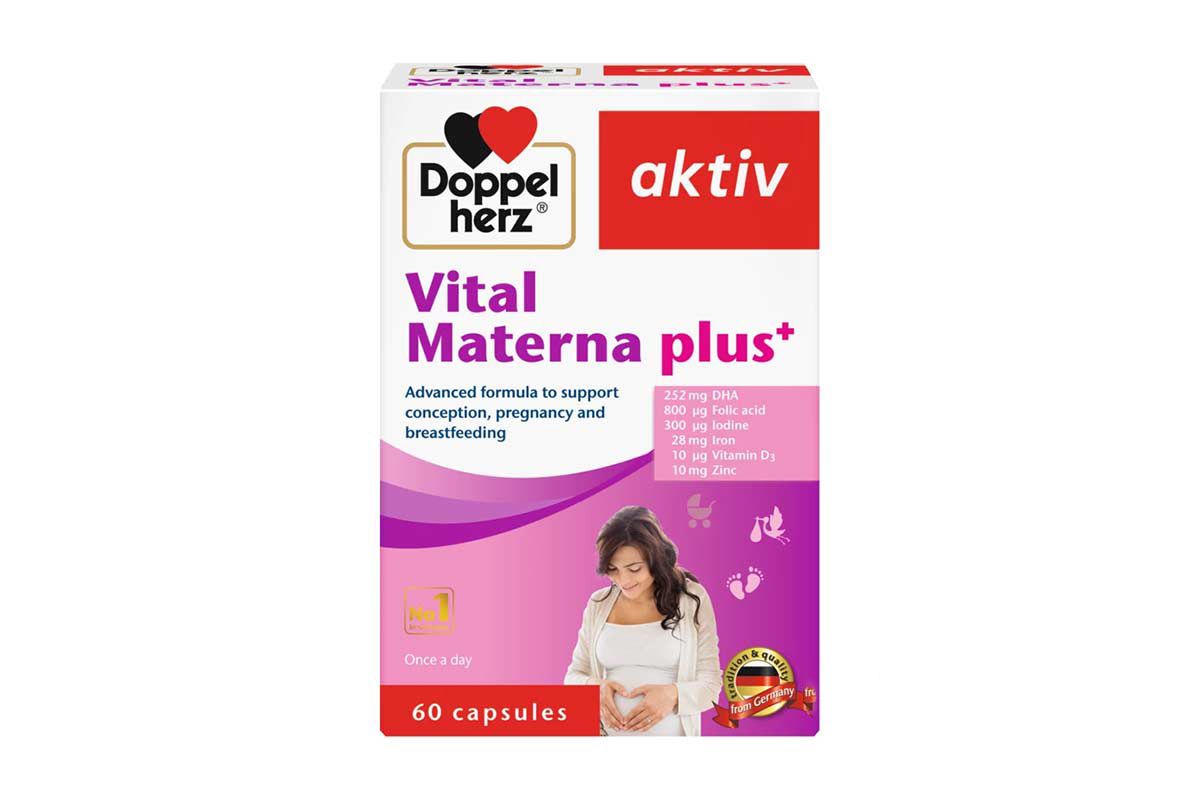 DOPPEL HERZ AKTIV VITAL MATERNA PLUS 60 CAPSULES - Milano Pharmacy