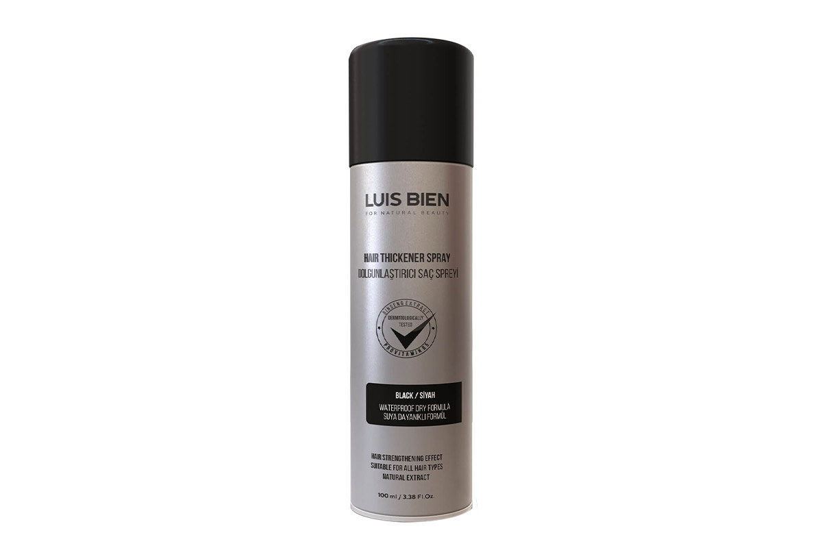 LUIS BIEN HAIR THICKENER SPRAY BLACK 100ML - Milano Pharmacy