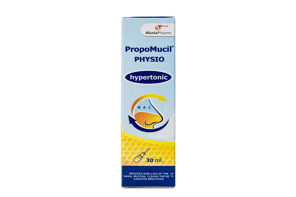 PROPOMUCIL PHYSIO HYPERTONIC NASAL SPRAY 30ML - Milano Pharmacy