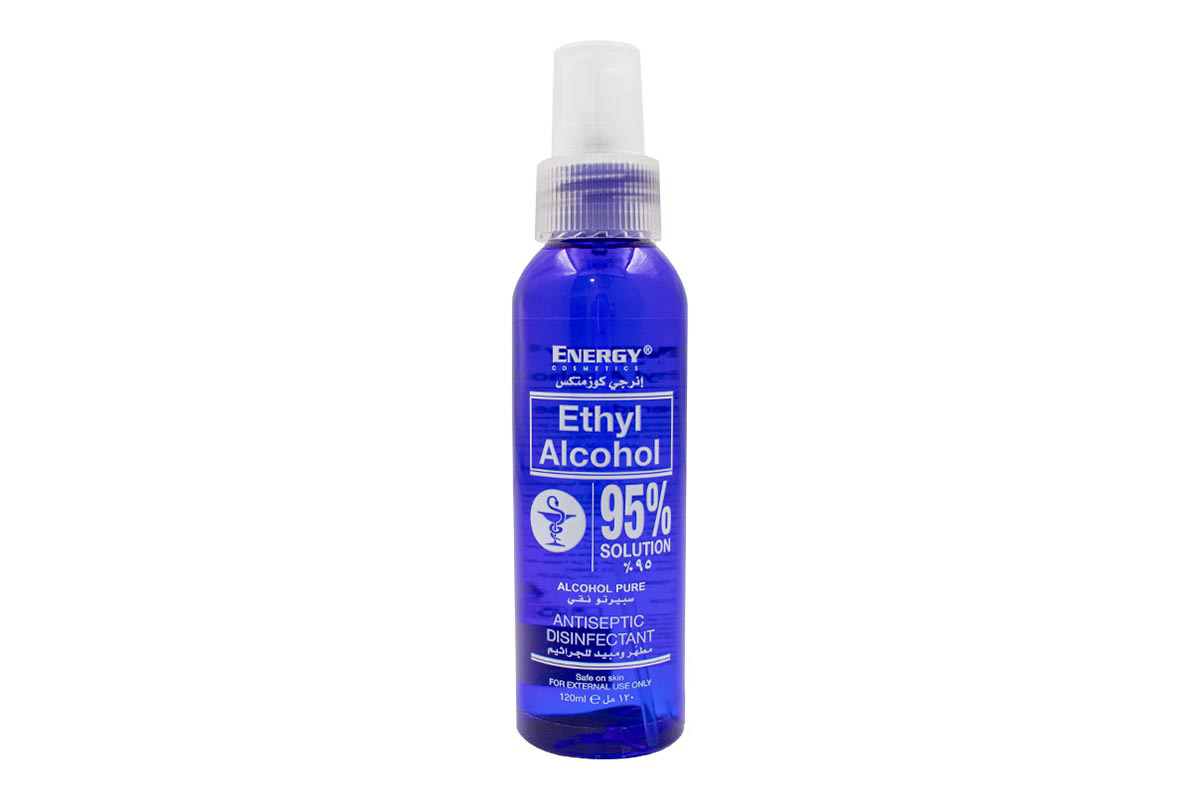 ENERGY ETHYL ALCOHOL 95% SOLUTION SPRAY 120 ML - Milano Pharmacy