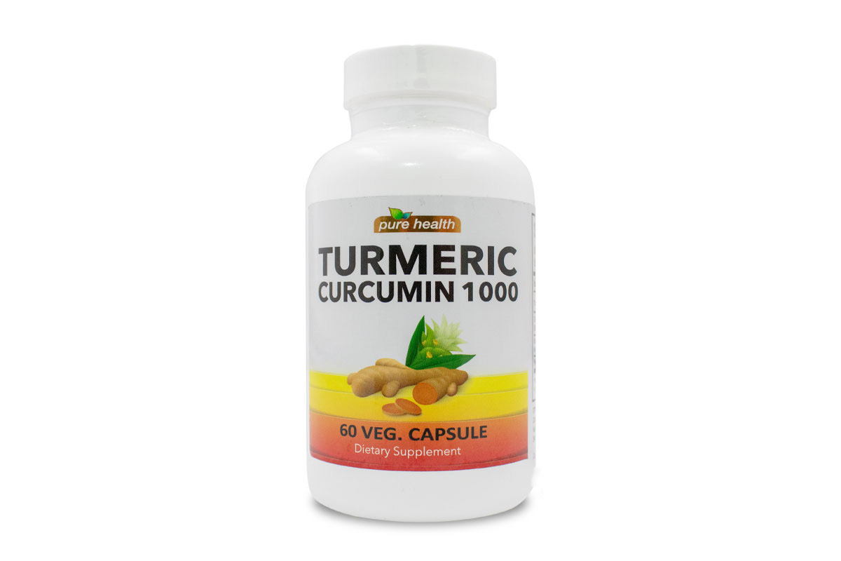 PURE HEALTH TURMERIC CURCUMIN 1000MG 60 VEGGIE CAPSULE - Milano Pharmacy