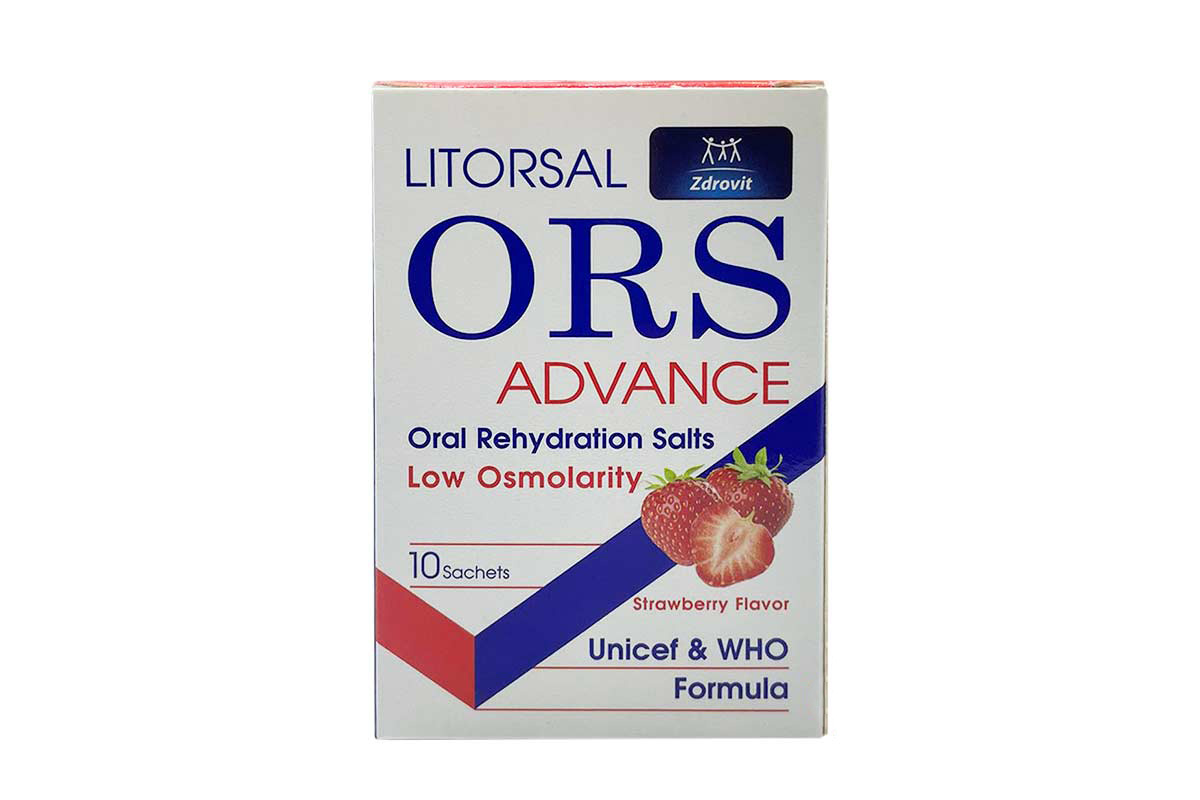 ZDROVIT LITORSAL ORS ADVANCE STRAWBERRY FLAVOR 10 SACHETS - Milano Pharmacy