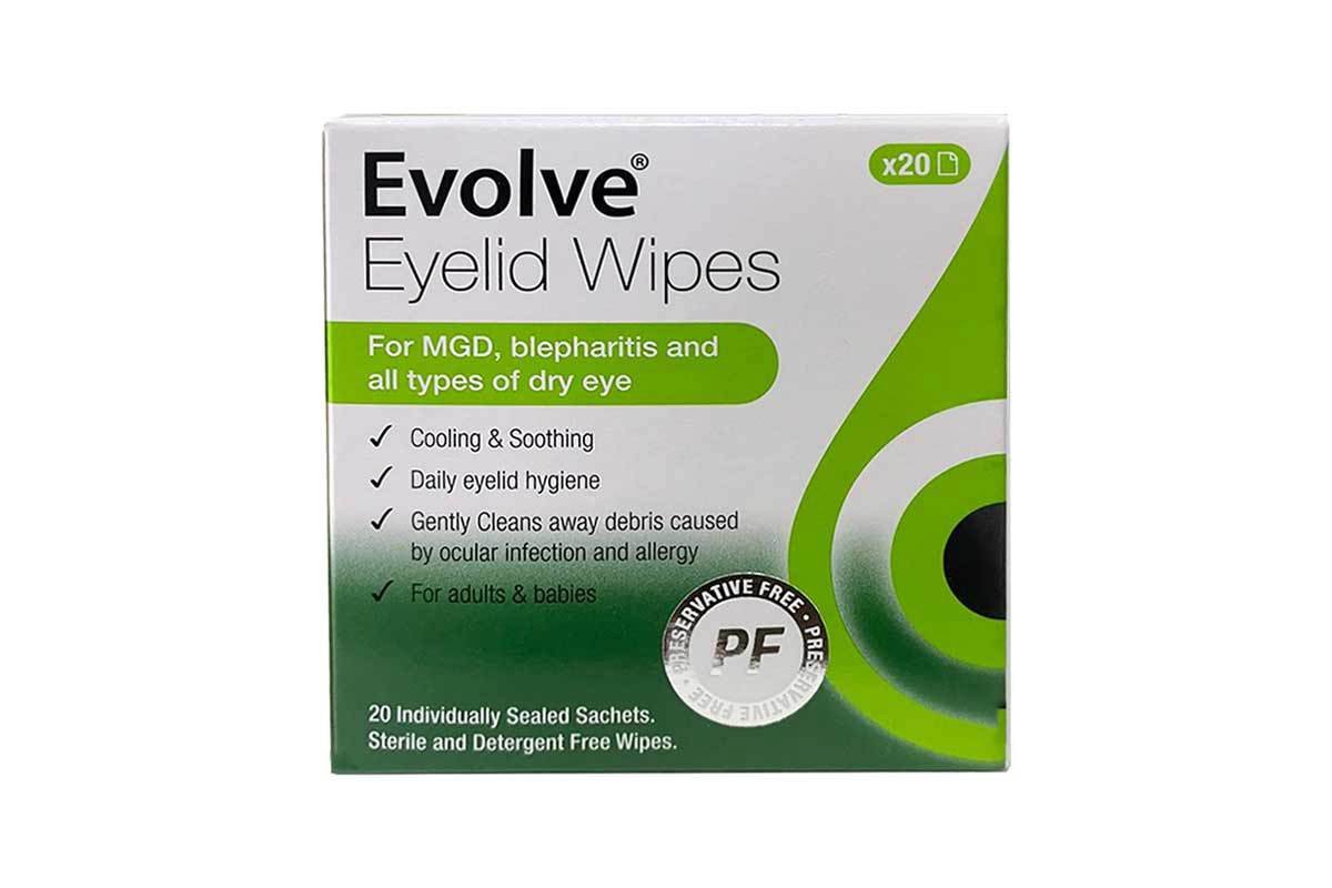 EVOLVE EYELID WIPES 20 PCS - Milano Pharmacy