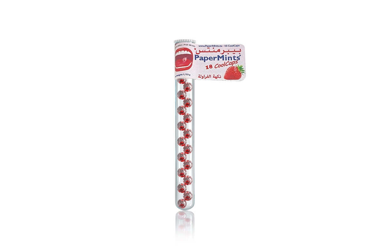 PAPER MINTS BREATH STRAWBERRY FLAVOR 18 PCS - Milano Pharmacy