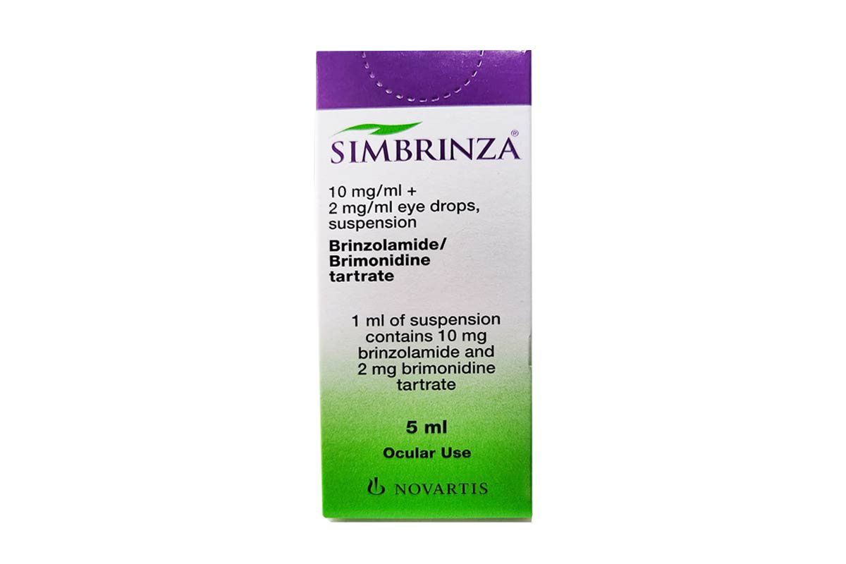 SIMBRINZA 10MG 2MG EYE DROPS 5ML - Milano Pharmacy