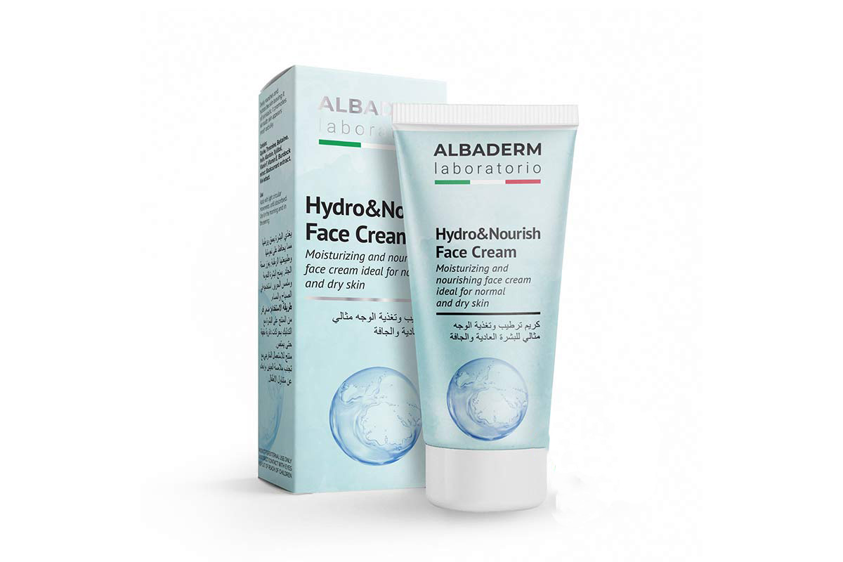 ALBADERM HYDRO AND NOURISH MOISTURIZING FACE CREAM FOR NORMAL AND DRY SKIN 50 ML - Milano Pharmacy